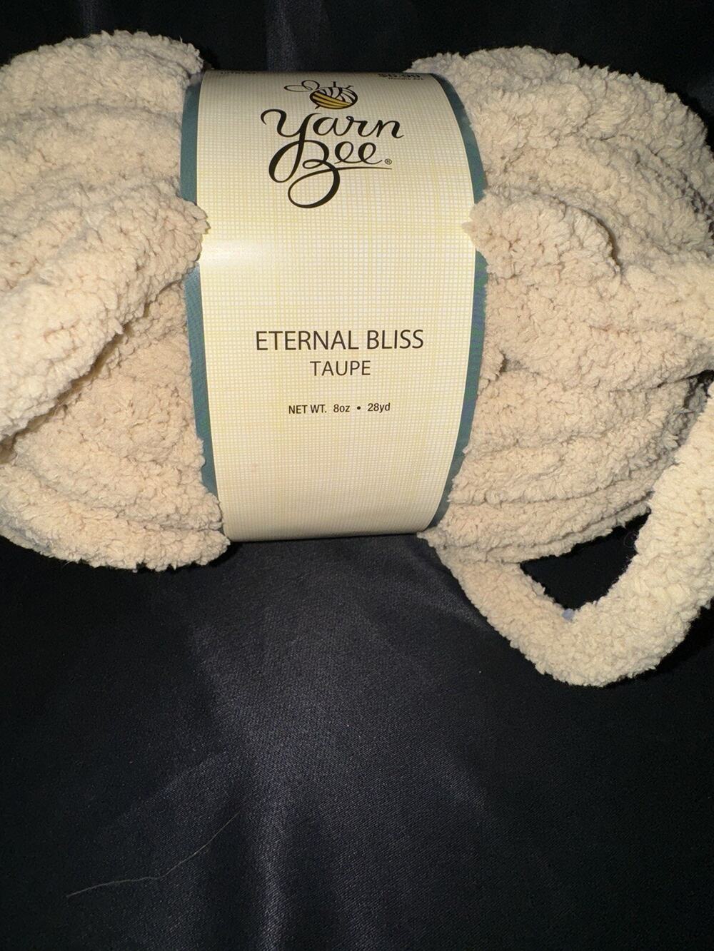 New Yarn Bee Eternal Bliss Taupe 28 Yds 8oz Yarn Crochet Knitting Knit